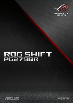 Asus ROG SWIFT PG279QR All-in-One PC Mode d'emploi