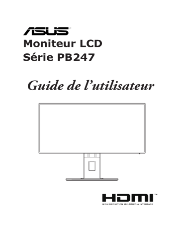 Asus PB247Q Monitor Mode d'emploi | Fixfr