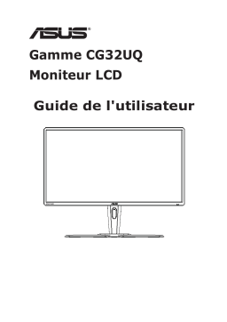 Asus CG32UQ Monitor Mode d'emploi