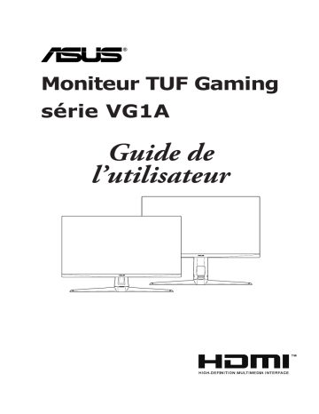 TUF Gaming VG27AQL1A | TUF GAMING VG27AQ1A | TUF Gaming VG27AQL1A ZAKU II EDITION | Asus TUF Gaming VG27AQGL1A ZAKU II EDITION Monitor Mode d'emploi | Fixfr