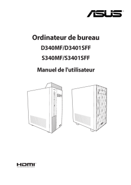 Asus PRO D340MF Desktop Manuel utilisateur