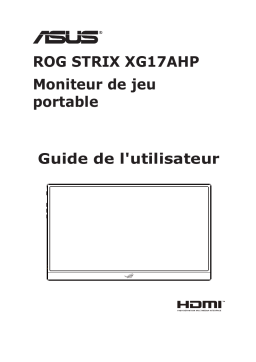 Asus ROG Strix XG17AHP Aura Sync accessory Mode d'emploi