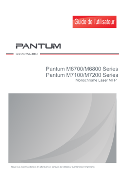 Pantum M7206FDW Mode d'emploi