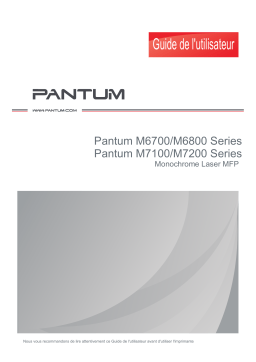 Pantum M7106DW Mode d'emploi