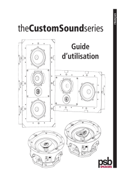 PSB Speakers W-LCR2 3 way In-Wall Speaker Manuel utilisateur