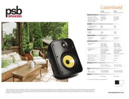 PSB Speakers CS1000 Universal In-Outdoor Speakers spécification