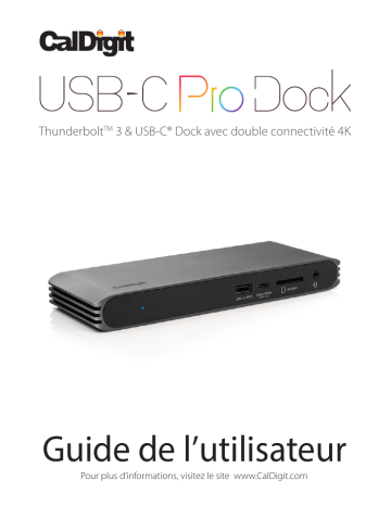 CalDigit USB-C Pro Dock Manuel utilisateur | Fixfr