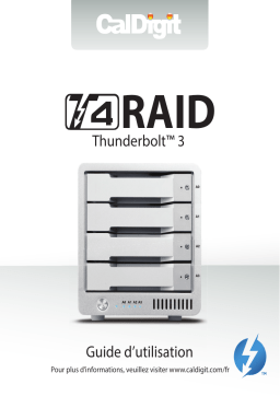 CalDigit T4 RAID Thunderbolt 3 Manuel utilisateur