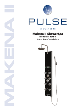 PULSE Showerspas Makena II Manuel utilisateur