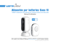 Wansview B1 Caméra de batterie Manuel utilisateur