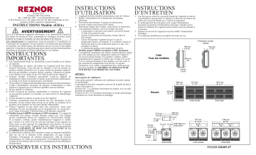 Reznor EHA Guide d'installation | Fixfr