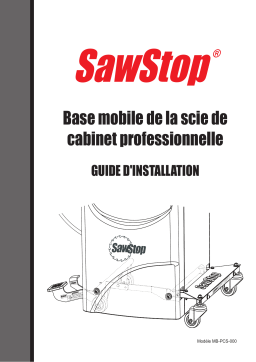 SawStop MB-PCS-000 Mode d'emploi