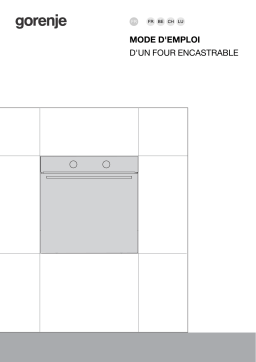 Gorenje BPS6737E14BG Four encastrable Manuel du propriétaire