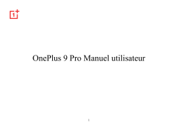 OnePlus 9 Pro Mode d'emploi