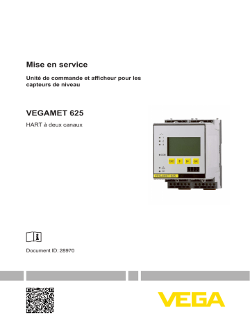 Vega VEGAMET 625 Controller and display instrument for level sensors Mode d'emploi | Fixfr