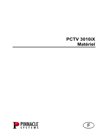 Pinnacle PCTV 3010IX Manuel du propriétaire | Fixfr