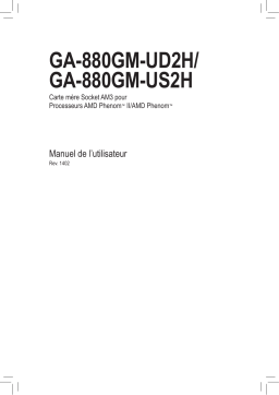 Gigabyte GA-880GM-US2H Manuel du propriétaire