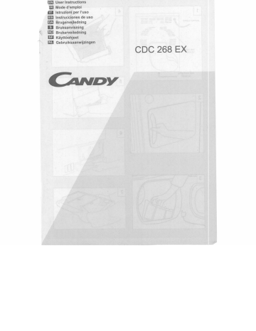 Candy CDC 268 EX Manuel du propriétaire | Fixfr