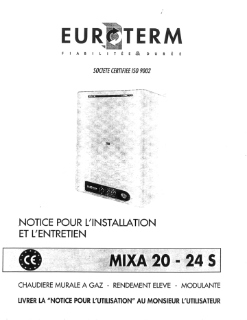 Euroterm MIXA 20 Manuel du propriétaire | Fixfr