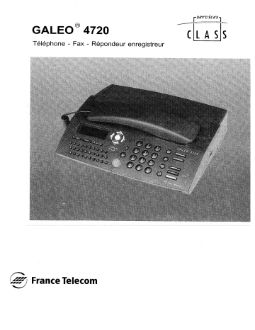 FRANCE TELECOM GALEO 4720 Manuel du propriétaire | Fixfr