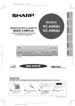 Sharp VC-A565U Manuel du propriétaire