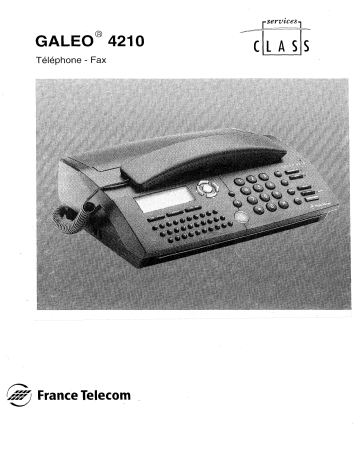 FRANCE TELECOM GALEO 4210 Manuel du propriétaire | Fixfr