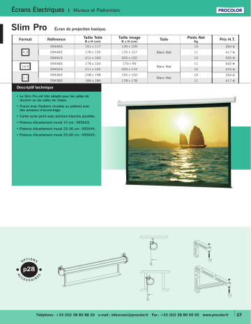 Procolor SLIM PRO Manuel du propriétaire | Fixfr