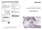 Brandt WTD 6074 SFWTD 6084 SFWTD 6384 SFWTD6284SFWTD6074SF Manuel du propri&eacute;taire