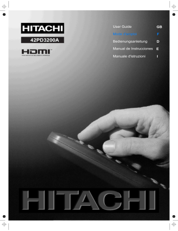 Hitachi 42PD3200A Manuel du propriétaire | Fixfr
