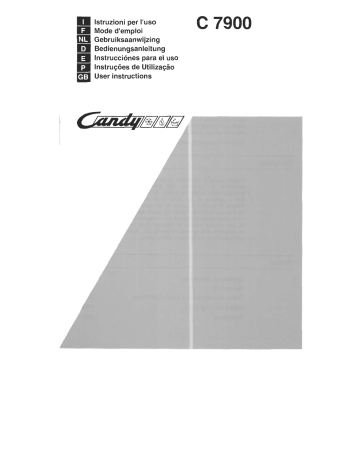 Candy C 7900 Manuel du propriétaire | Fixfr