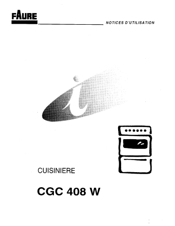 Faure CGC408W Manuel du propriétaire | Fixfr