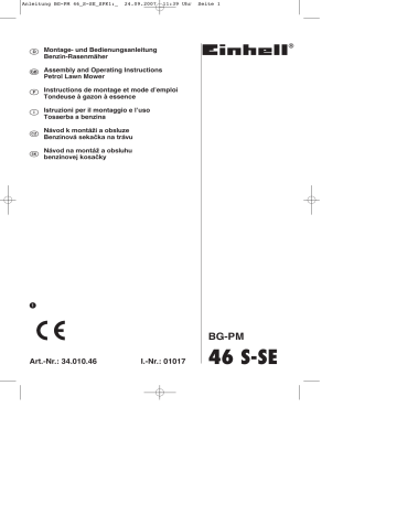 EINHELL BG-PM 46 S-SE Manuel du propriétaire | Fixfr