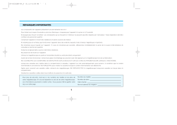 Daewoo CVP9700 Manuel du propriétaire | Fixfr