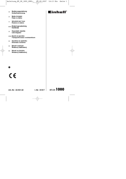 EINHELL BT-CH 1000 Manuel du propriétaire