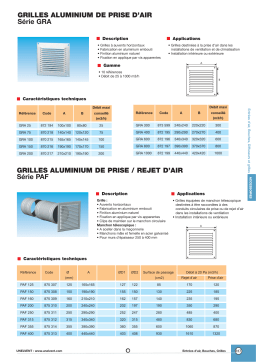 UNELVENT GRA & PAF Manuel du propriétaire