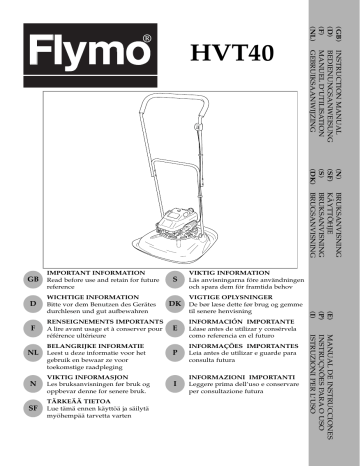 Flymo HVT40 Manuel du propriétaire | Fixfr