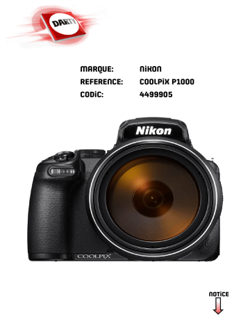 Nikon COOLPIX P1000 Manuel du propriétaire | Fixfr