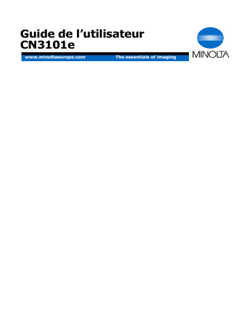 Konica Minolta CN3101E 1.1 Manuel du propriétaire | Fixfr