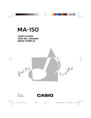 Casio MA-150 Manuel du propriétaire | Fixfr