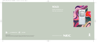 NEC N343i Manuel du propriétaire | Fixfr