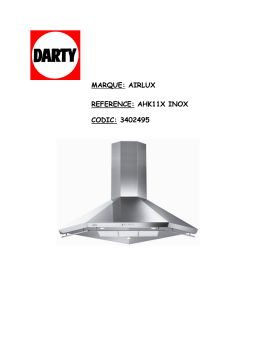 AIRLUX AHK11X INOX: Manuel d'utilisation + Chat IA