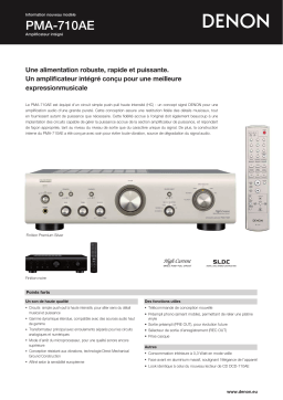 Denon PMA-710AE Manuel du propriétaire