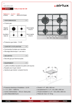 AIRLUX AV635HBKAV635HWHAV 635 HWHAV635HWHAV635H Manuel du propriétaire