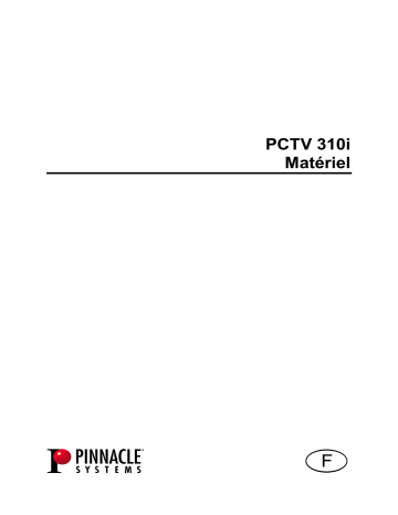 Pinnacle PCTV 310I Manuel du propriétaire | Fixfr