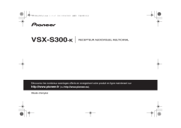 Pioneer VSX-S300 Manuel du propriétaire