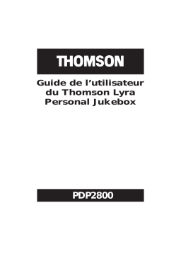 Thomson PDP2800 Manuel du propriétaire