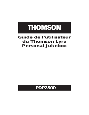 Thomson PDP2800 Manuel du propriétaire | Fixfr