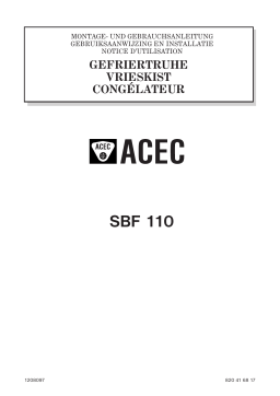 ACEC SBF110 Manuel du propriétaire