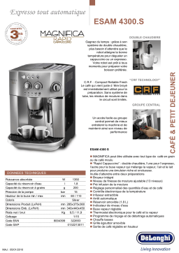 DeLonghi ESAM 4300.S Manuel du propriétaire