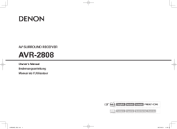 Denon AVR-2809 Manuel du propriétaire